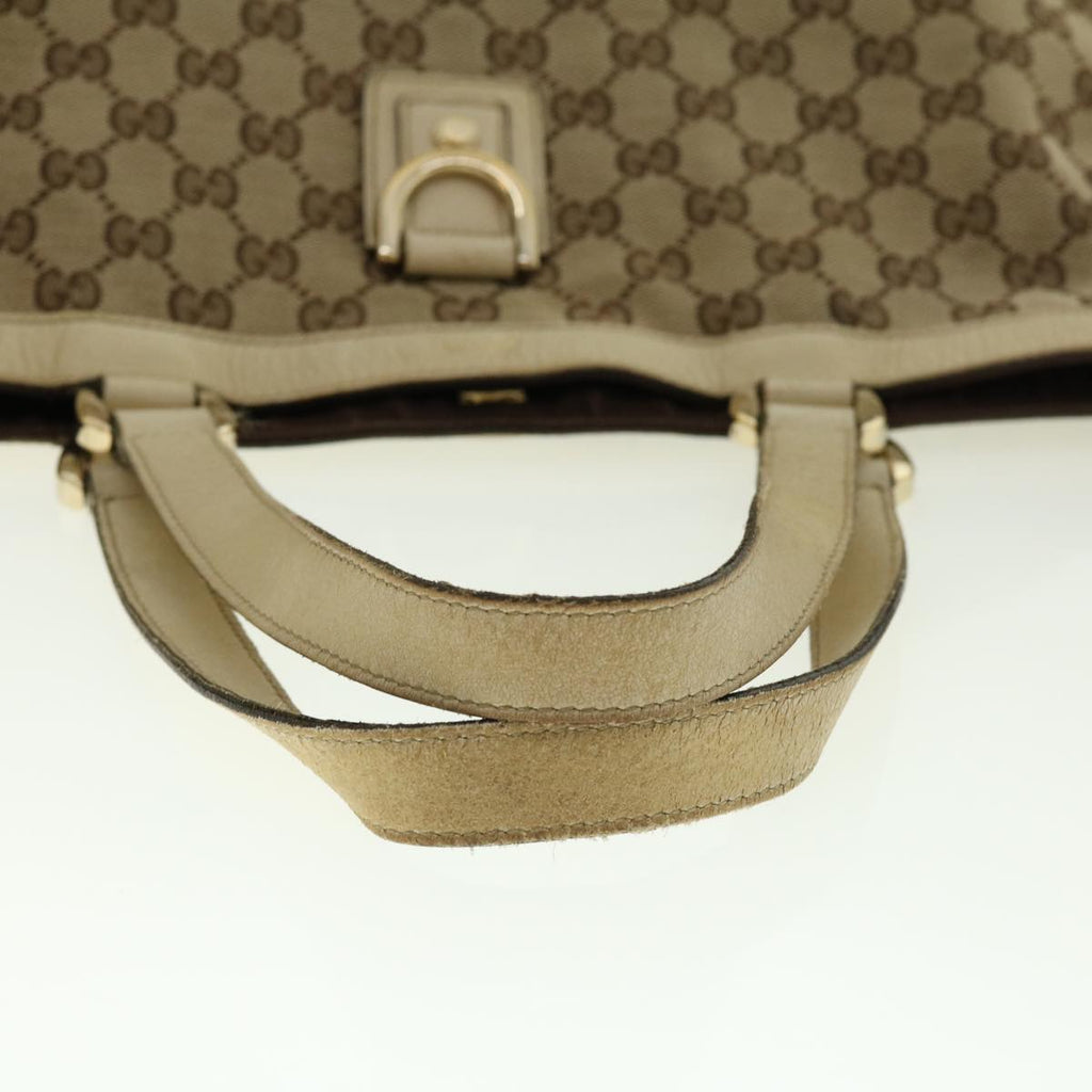 GUCCI GG Canvas Abbey Tote Bag Beige White 205141 tb580