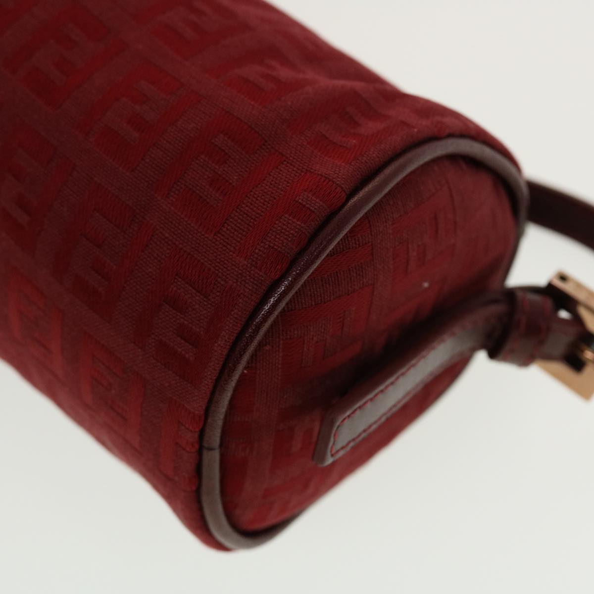 FENDI Zucchino Canvas Pouch Red tb640