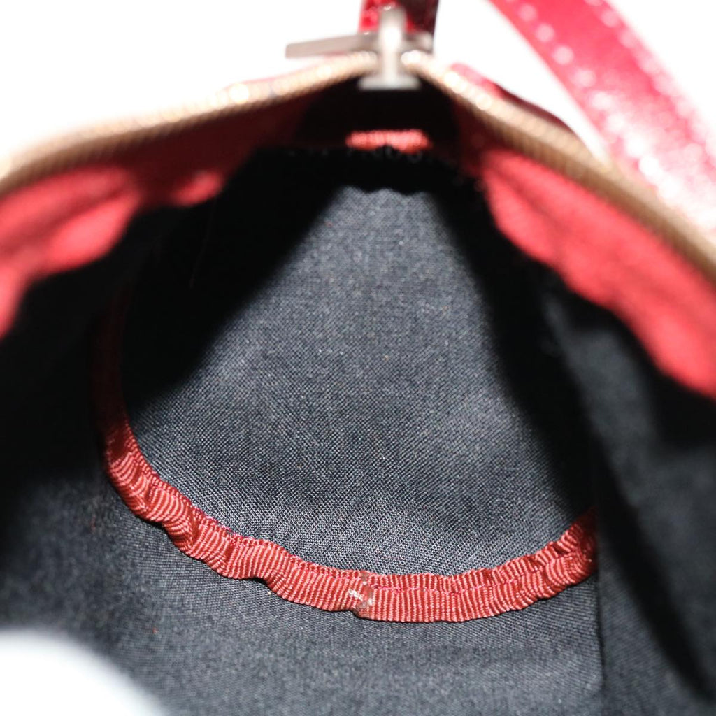 FENDI Zucchino Canvas Pouch Red tb640