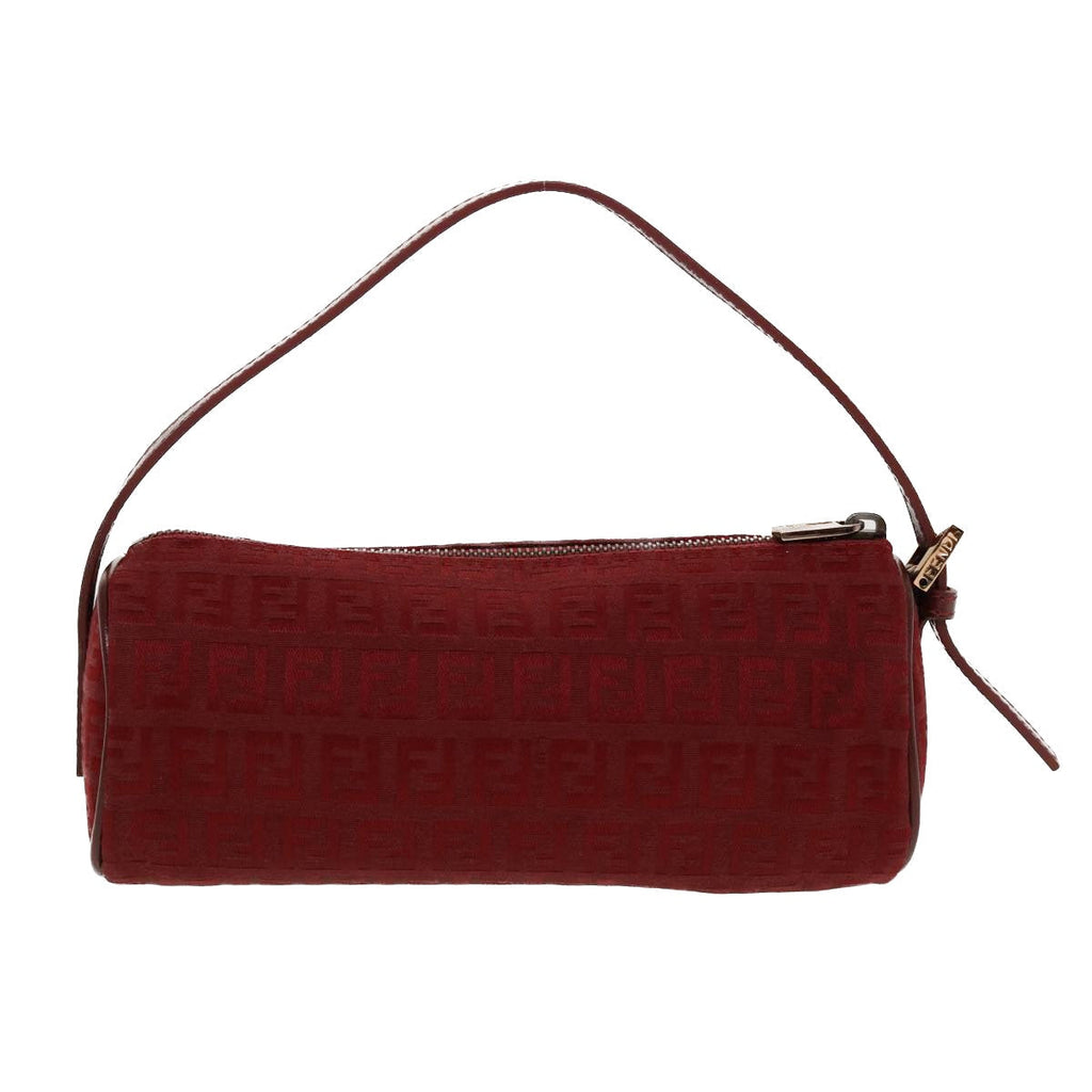 FENDI Zucchino Canvas Pouch Red tb640