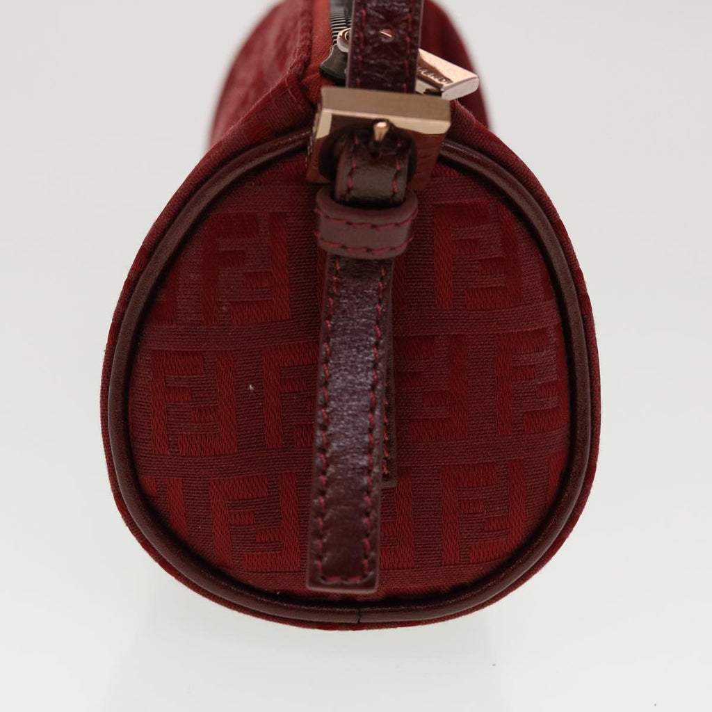 FENDI Zucchino Canvas Pouch Red tb640