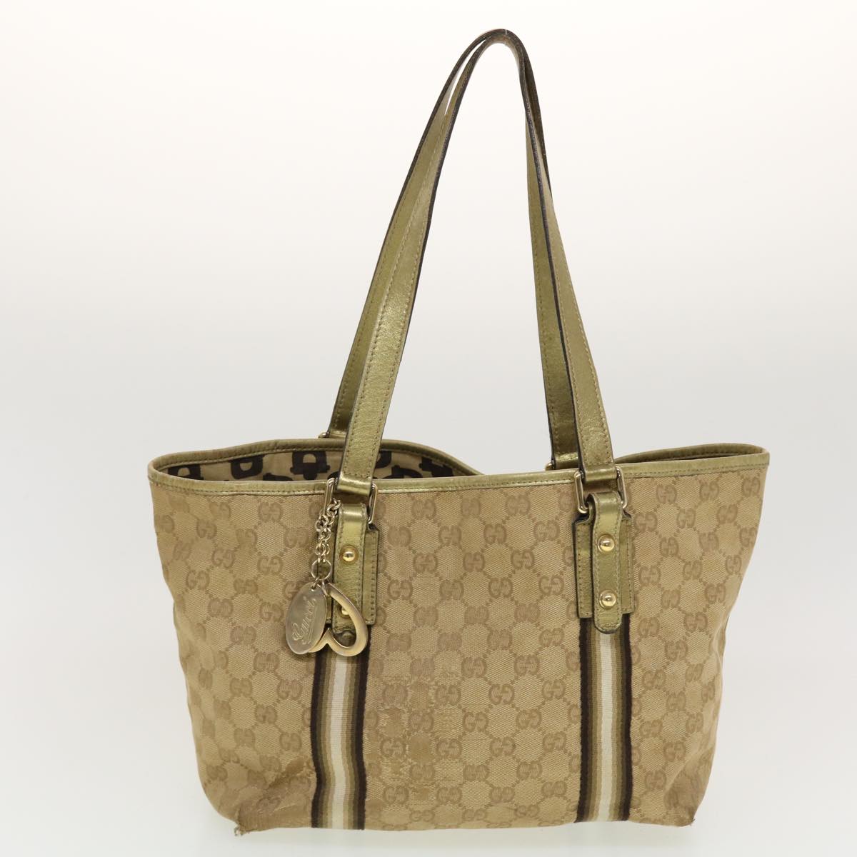 GUCCI GG Canvas Web Sherry Line Hand Bag 2Set Black Red beige tb658