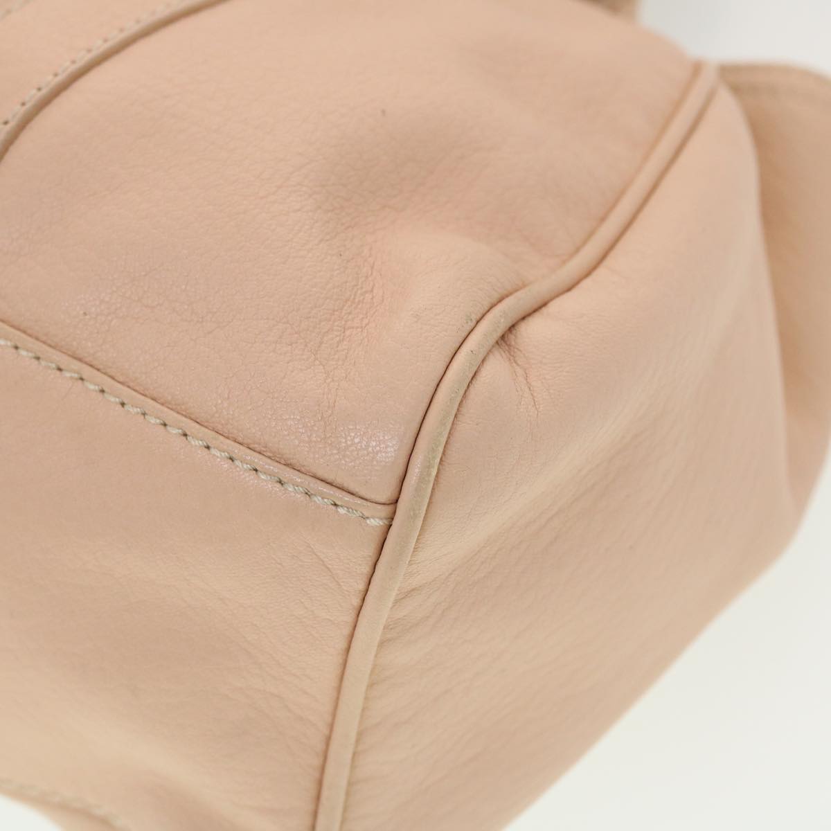 FENDI Buckle Tote Bag Leather Pink tb663