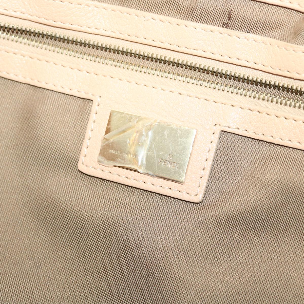 FENDI Buckle Tote Bag Leather Pink tb663