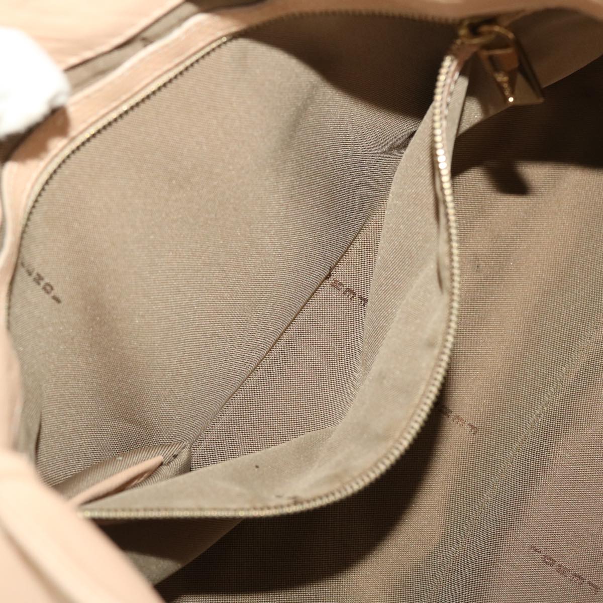 FENDI Buckle Tote Bag Leather Pink tb663