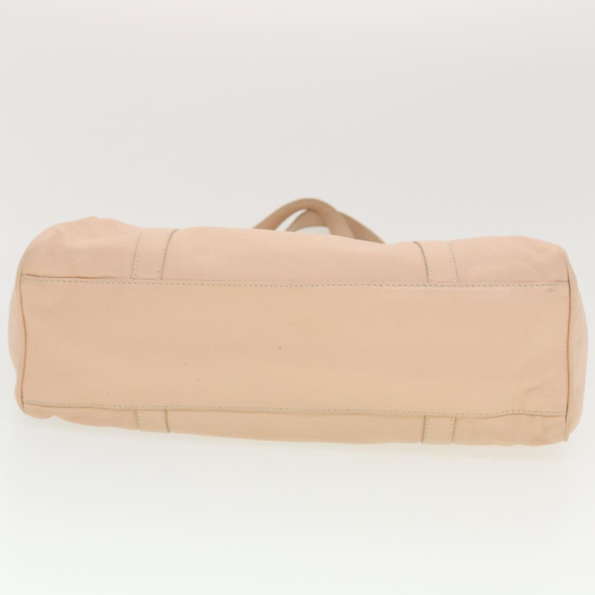 FENDI Buckle Tote Bag Leather Pink tb663