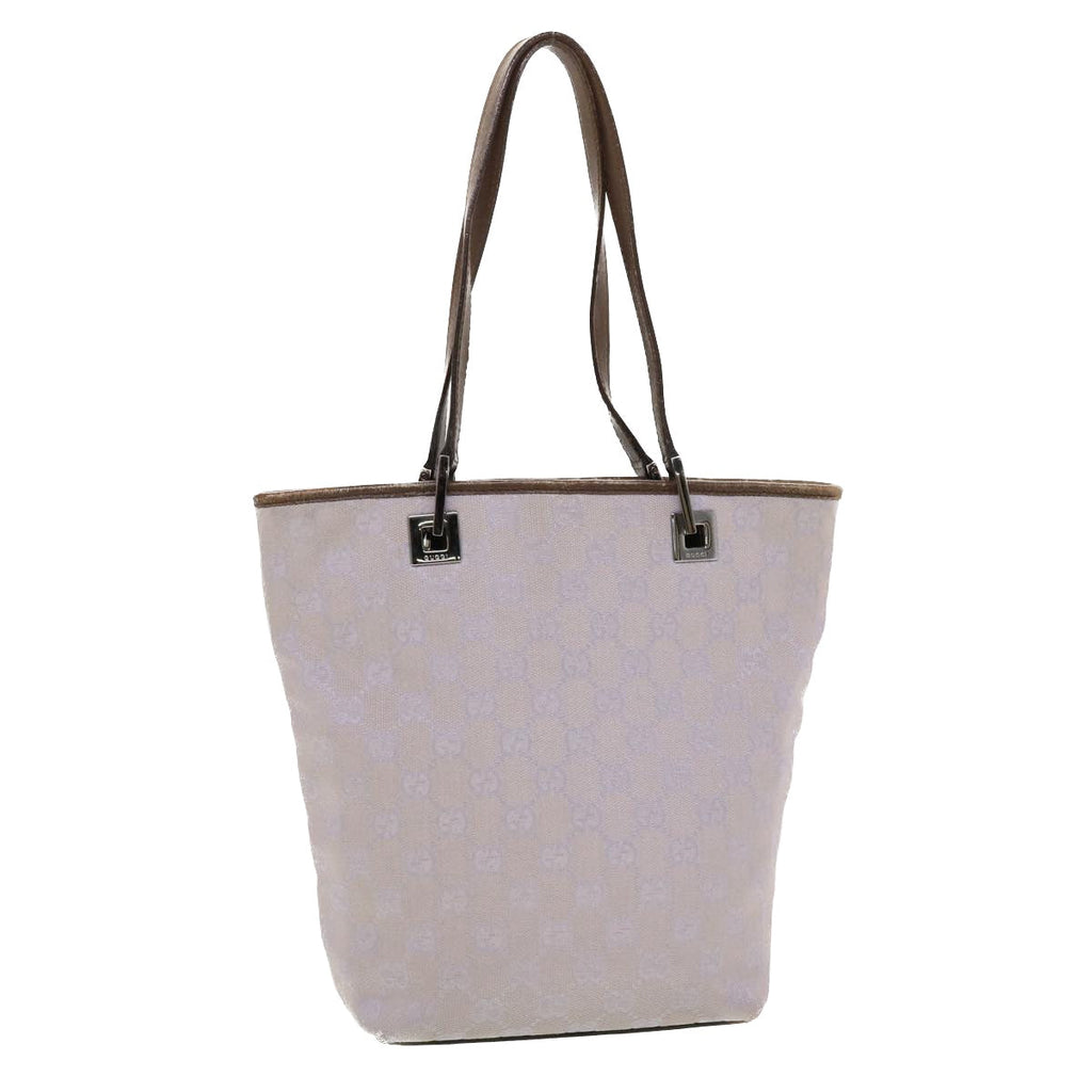 GUCCI GG Canvas Tote Bag Purple Brown 31244 tb674