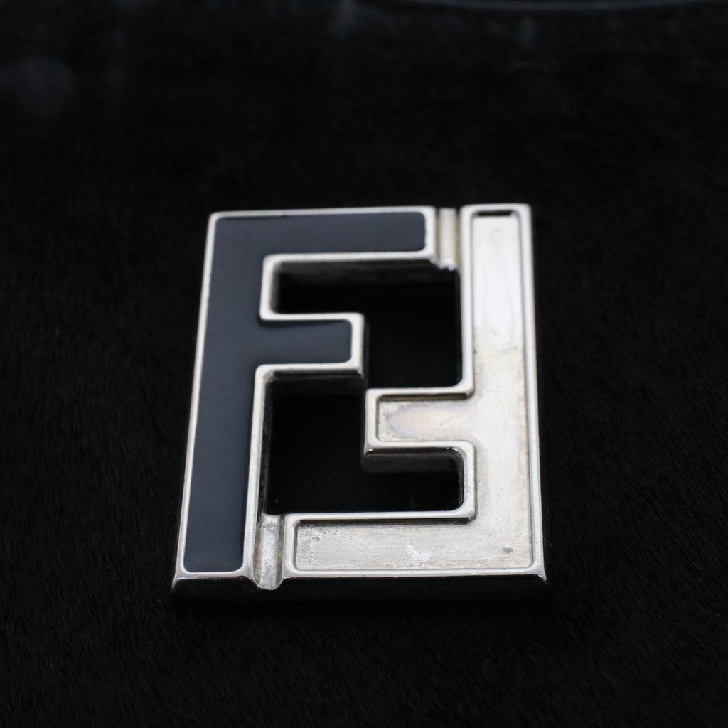 FENDI Shoulder Bag Harako leather Black tb734
