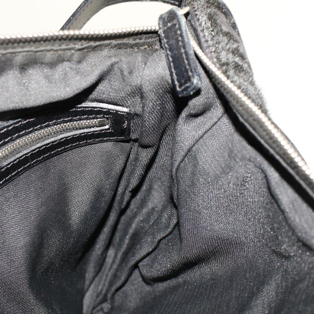 FENDI Shoulder Bag Harako leather Black tb734