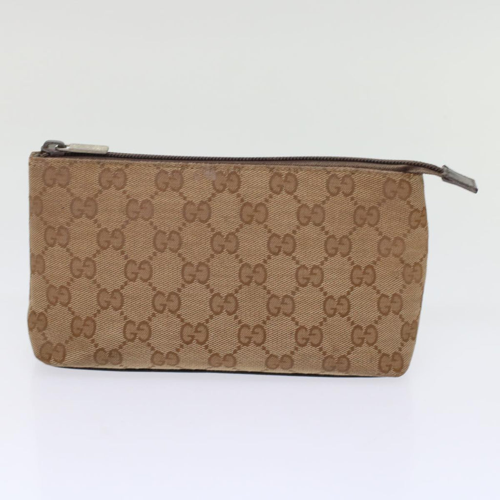 GUCCI GG Canvas Pouch Shoulder Bag 2Set Beige tb790