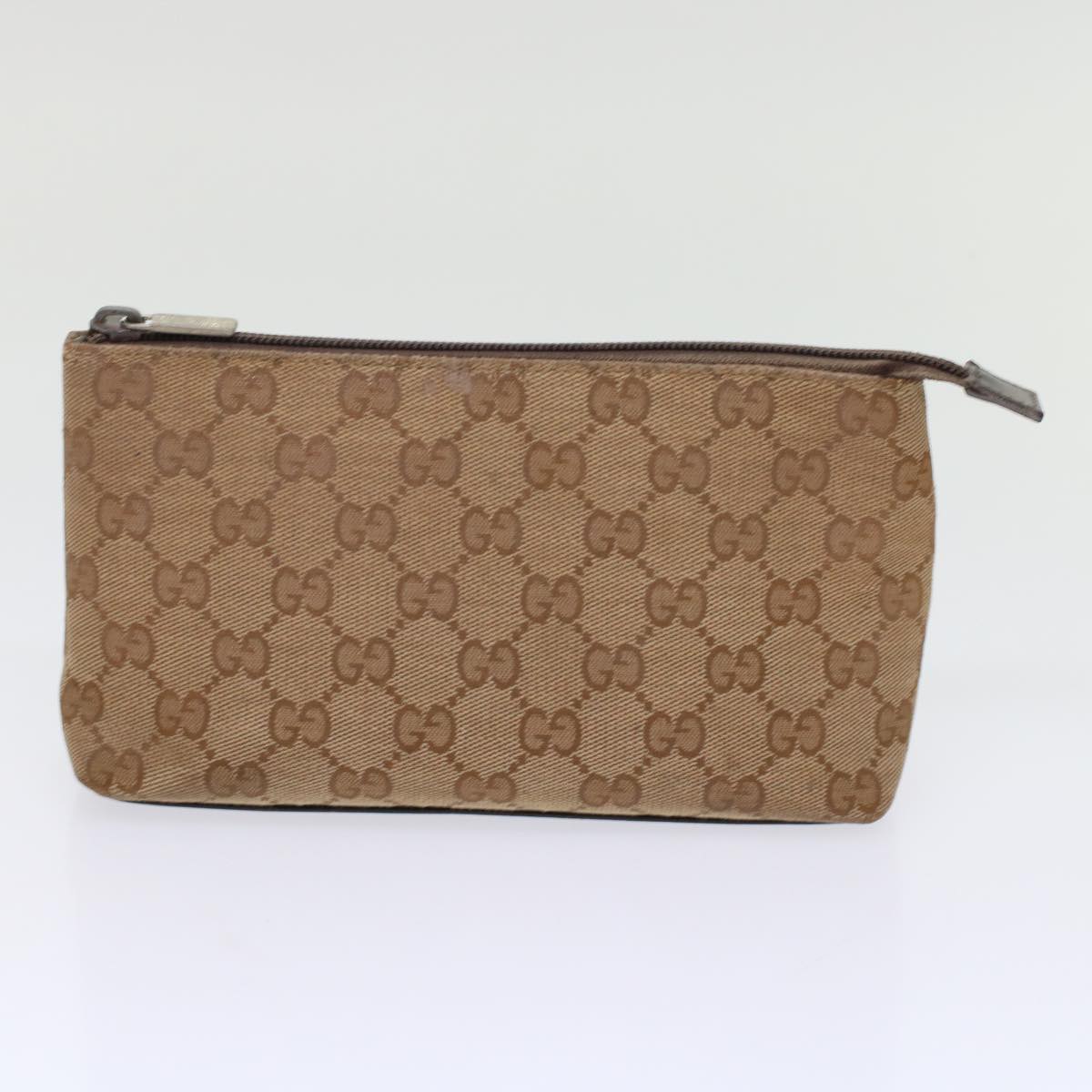 GUCCI GG Canvas Pouch Shoulder Bag 2Set Beige tb790