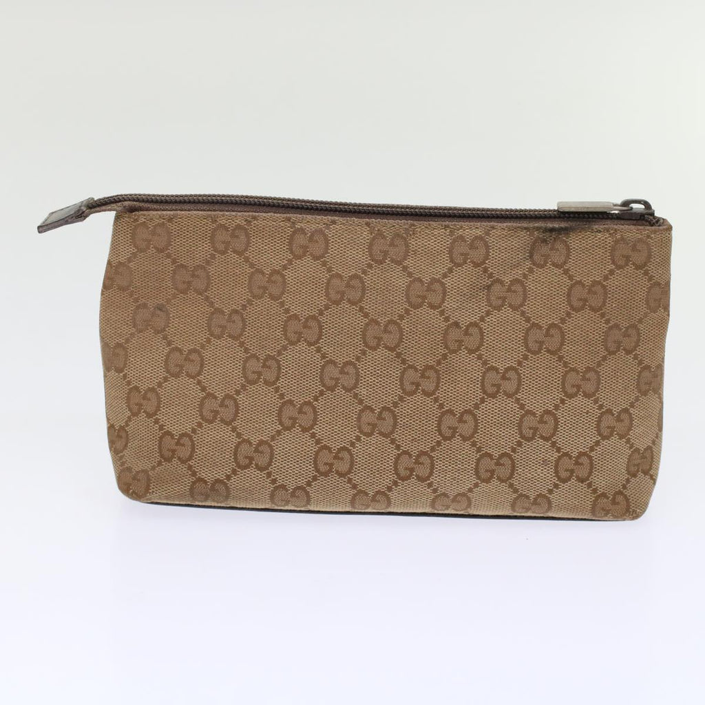 GUCCI GG Canvas Pouch Shoulder Bag 2Set Beige tb790