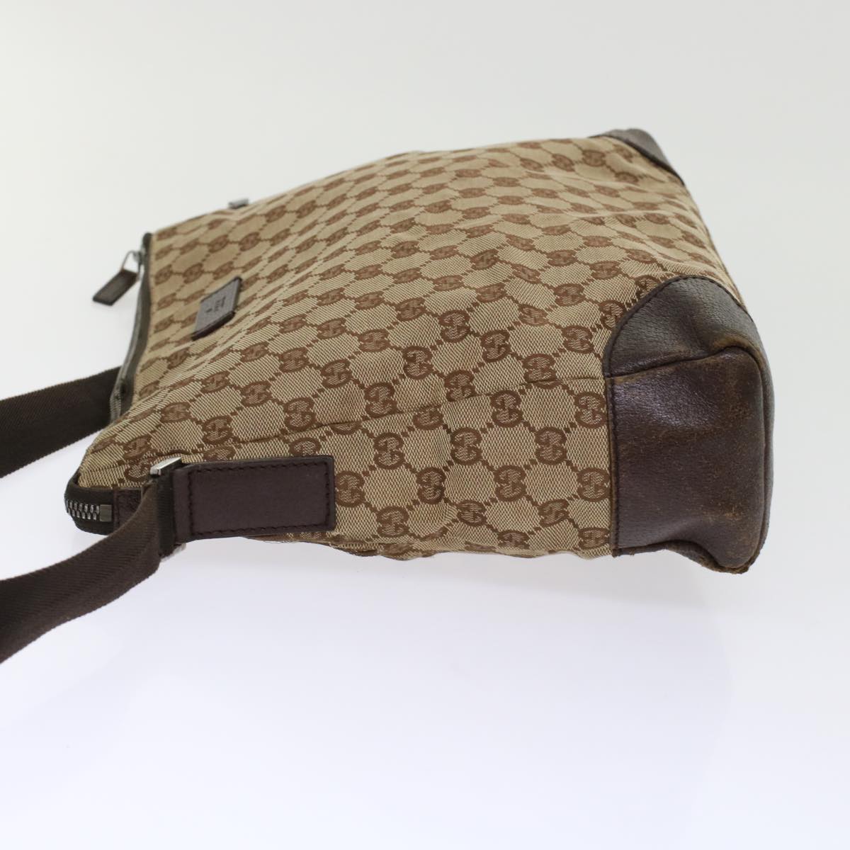 GUCCI GG Canvas Pouch Shoulder Bag 2Set Beige tb790