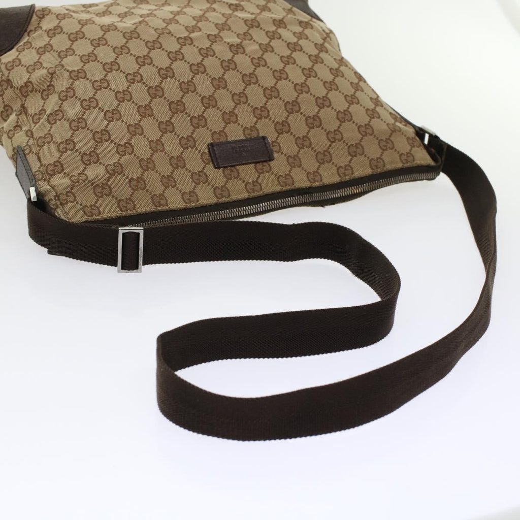 GUCCI GG Canvas Pouch Shoulder Bag 2Set Beige tb790