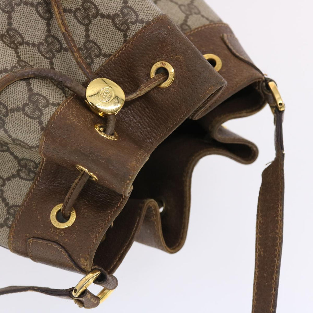 GUCCI GG Canvas Web Sherry Line Shoulder Bag Beige Red Green tb826