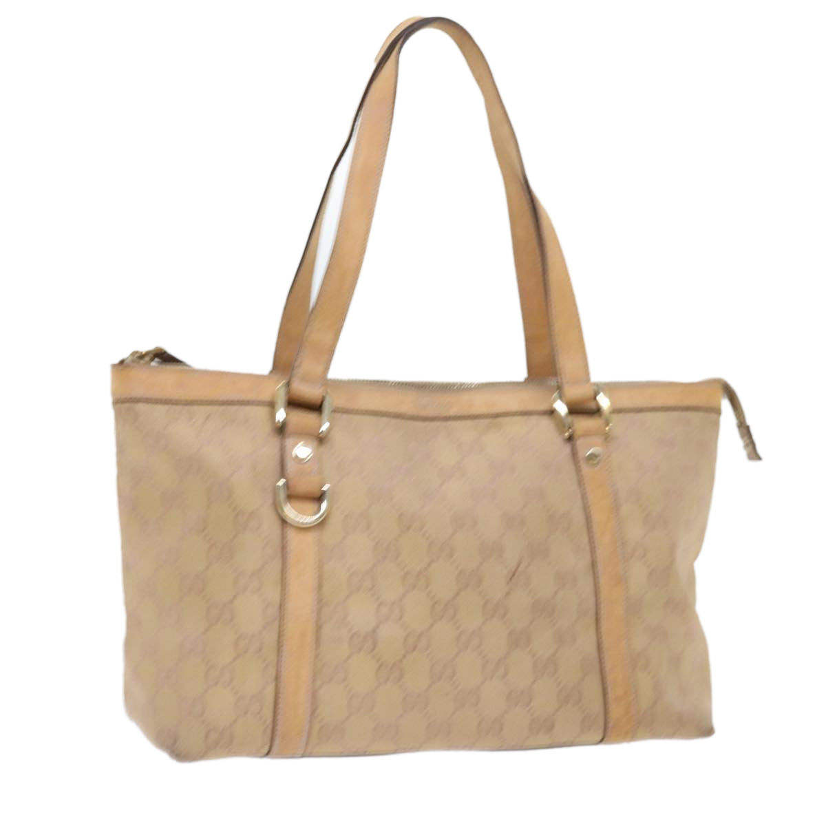 GUCCI GG Canvas Tote Bag Gold 141470 tb863