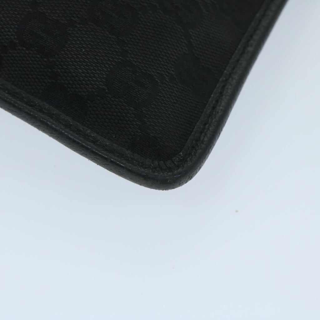 GUCCI GG Canvas Shoulder Bag Black 27639 tb930