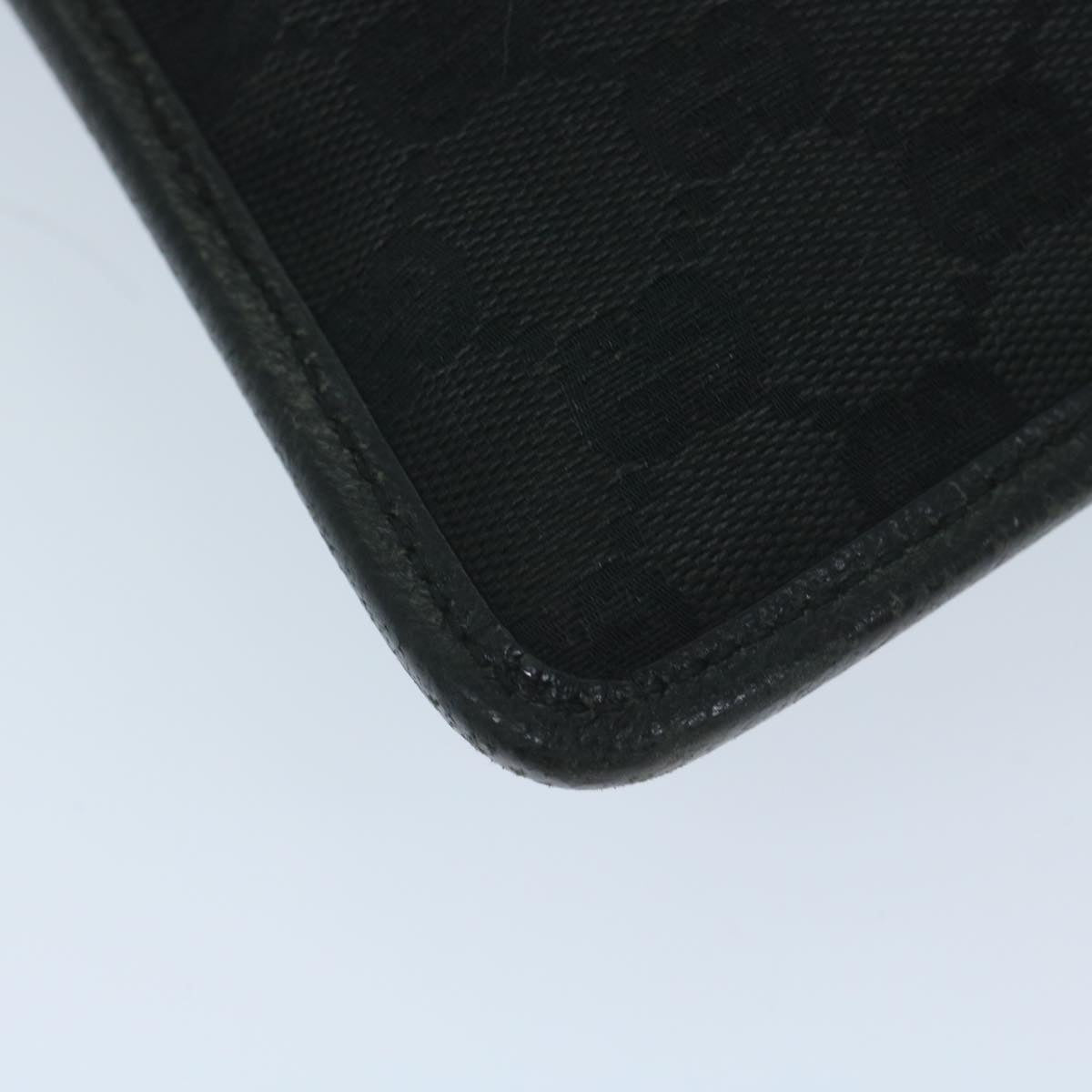 GUCCI GG Canvas Shoulder Bag Black 27639 tb930