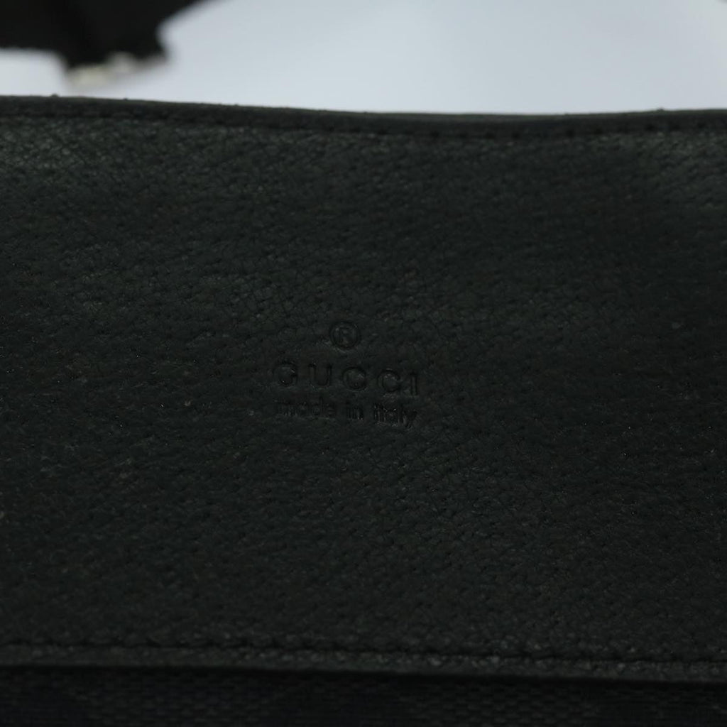 GUCCI GG Canvas Shoulder Bag Black 27639 tb930