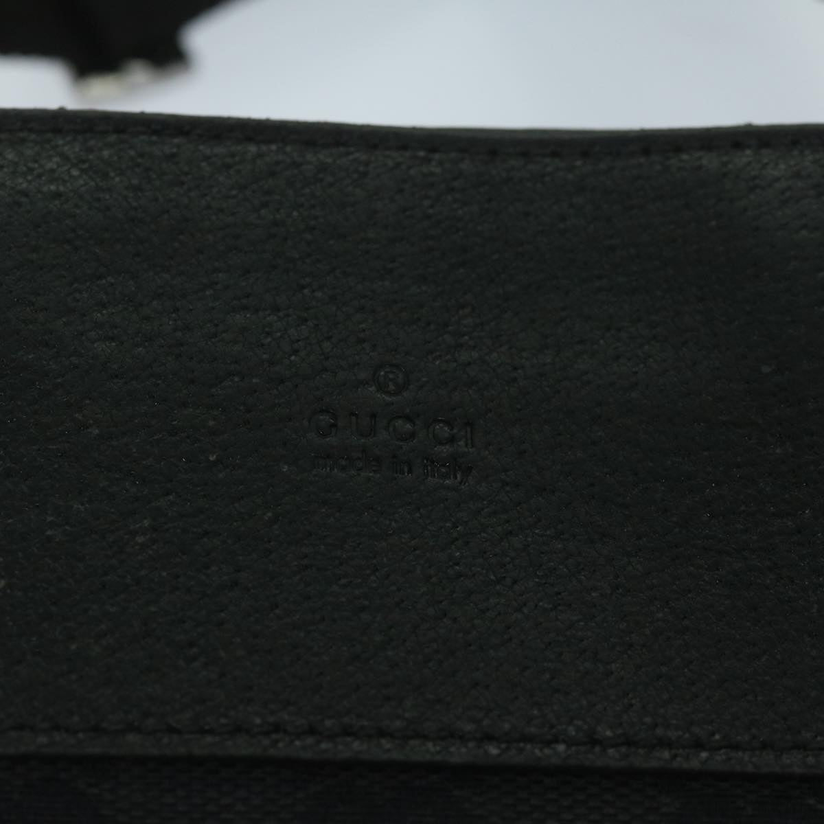GUCCI GG Canvas Shoulder Bag Black 27639 tb930