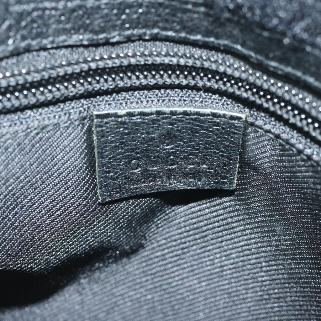 GUCCI GG Canvas Shoulder Bag Black 27639 tb930