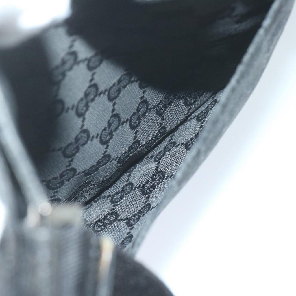 GUCCI GG Canvas Shoulder Bag Black 27639 tb930