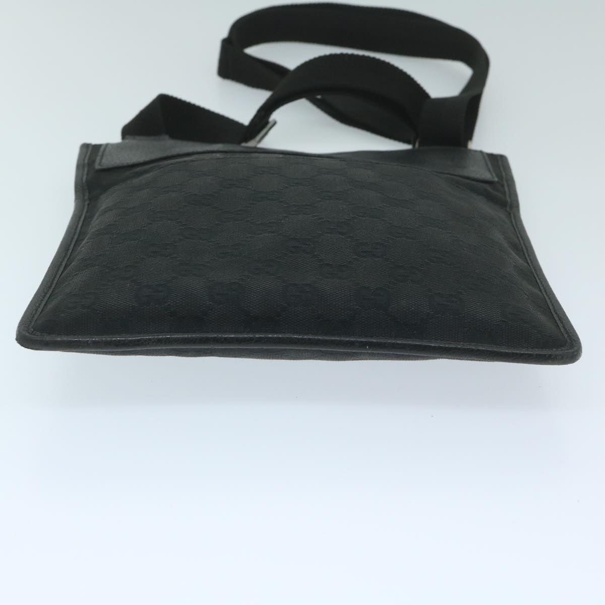 GUCCI GG Canvas Shoulder Bag Black 27639 tb930