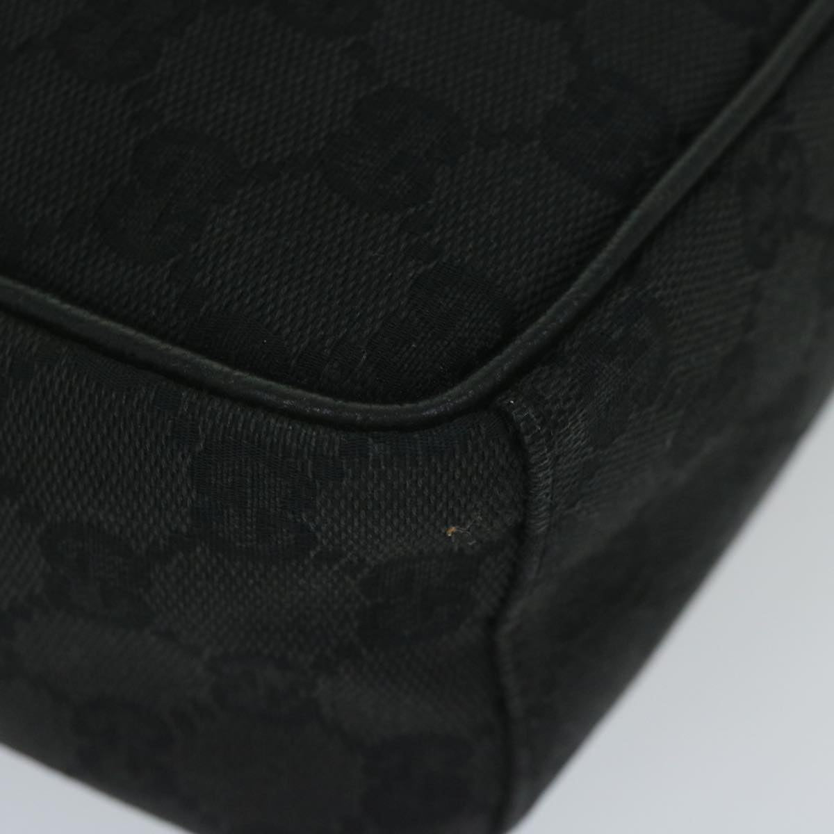 GUCCI GG Canvas Shoulder Bag Black 122759 tb931