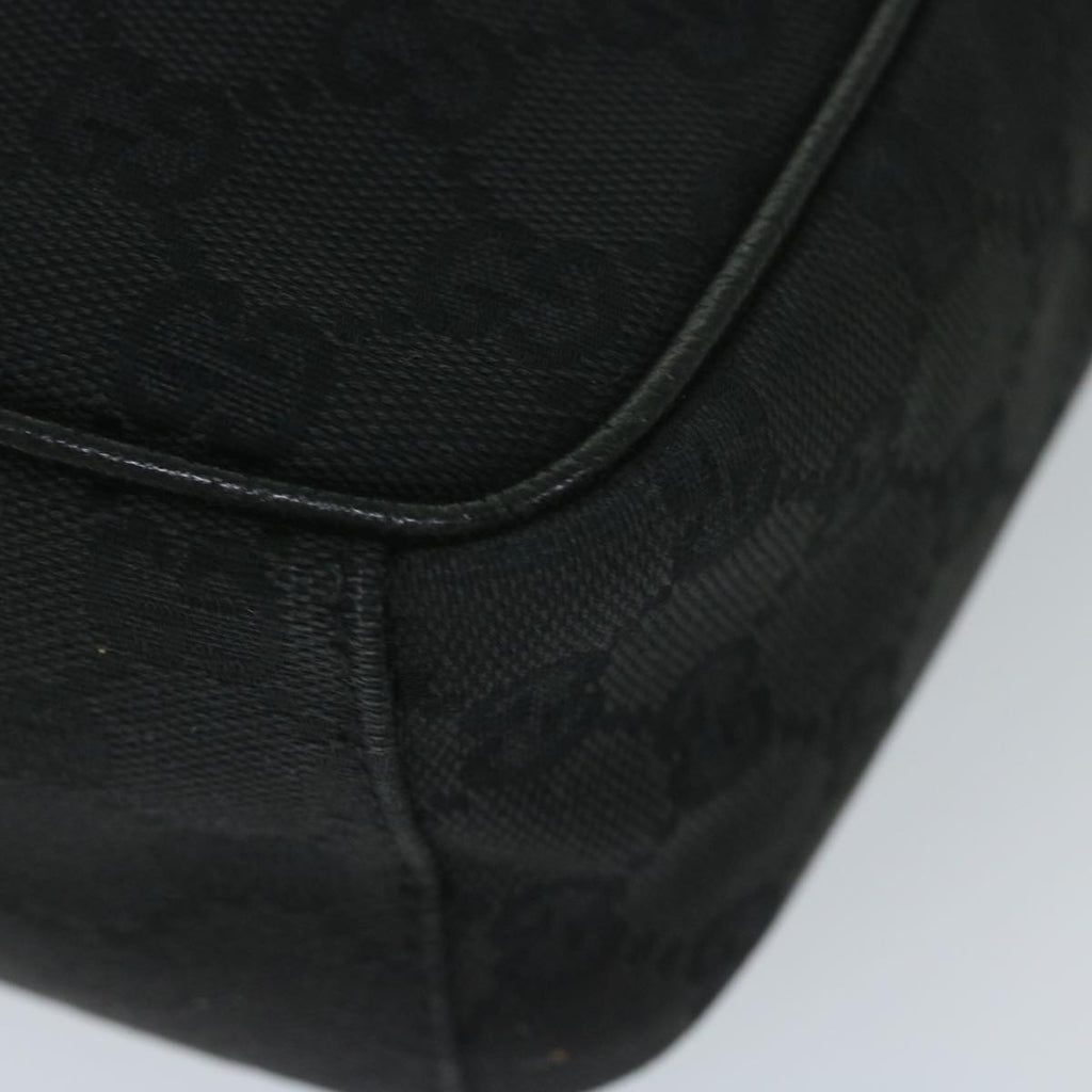 GUCCI GG Canvas Shoulder Bag Black 122759 tb931