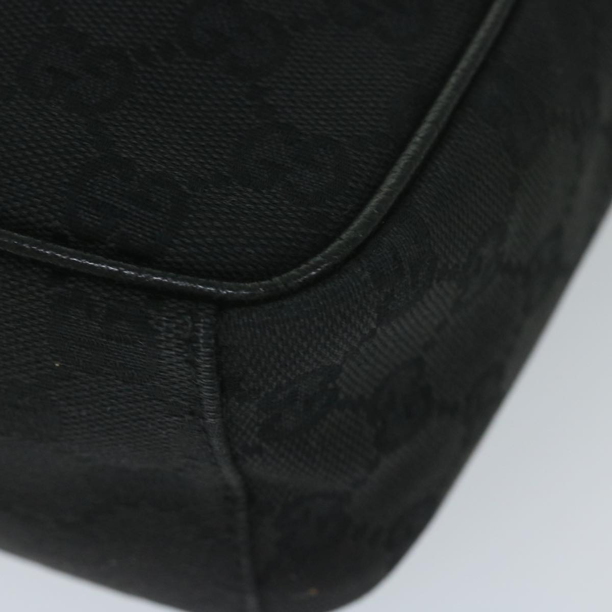 GUCCI GG Canvas Shoulder Bag Black 122759 tb931