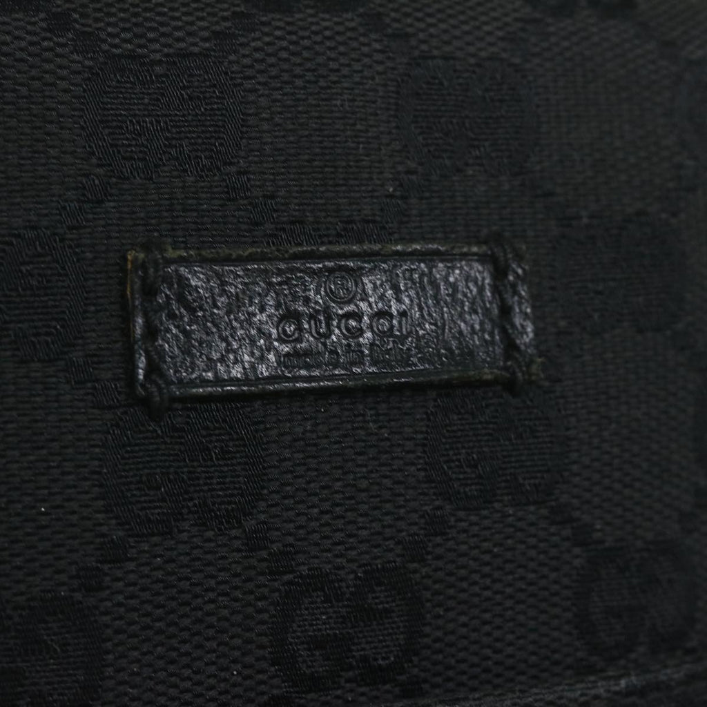 GUCCI GG Canvas Shoulder Bag Black 122759 tb931
