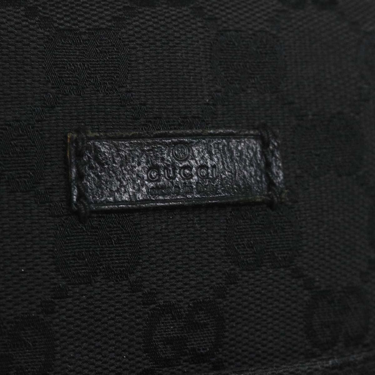 GUCCI GG Canvas Shoulder Bag Black 122759 tb931
