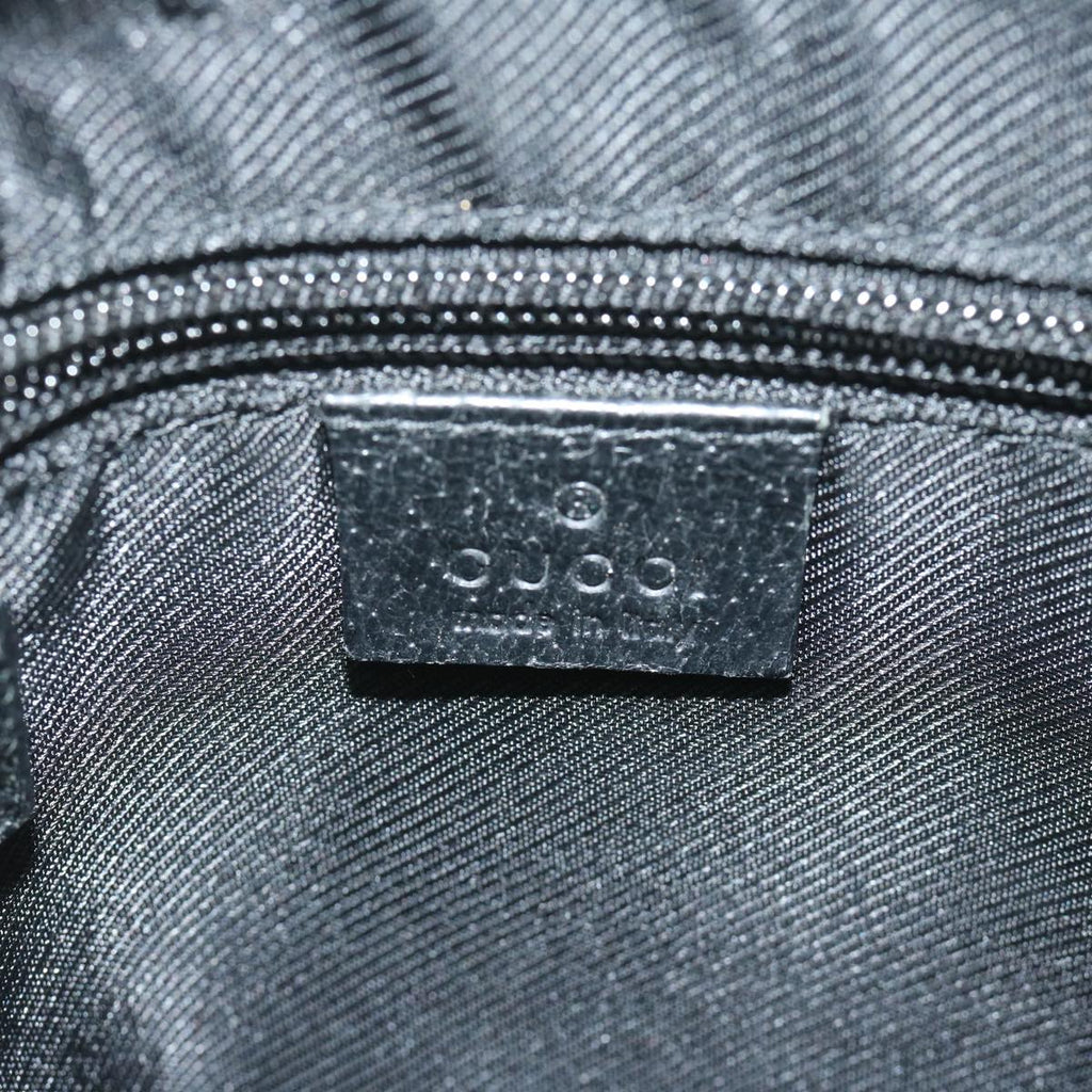 GUCCI GG Canvas Shoulder Bag Black 122759 tb931