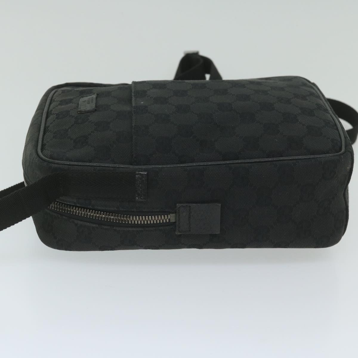 GUCCI GG Canvas Shoulder Bag Black 122759 tb931