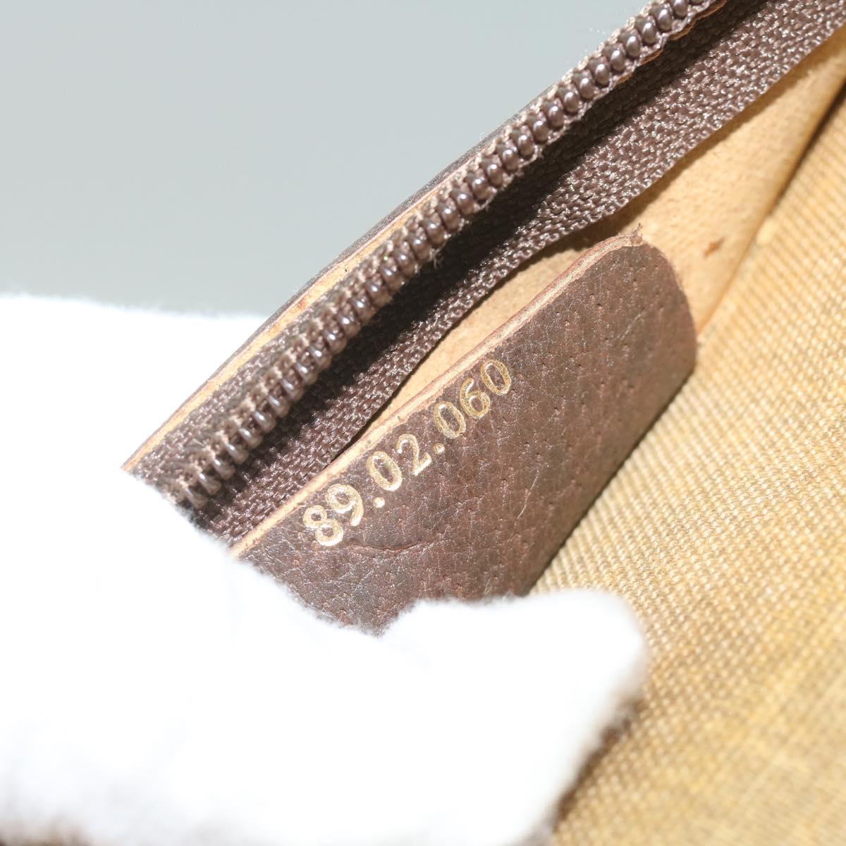 GUCCI GG Supreme Web Sherry Line Briefcase Beige Red Green 89 02 060 tb936