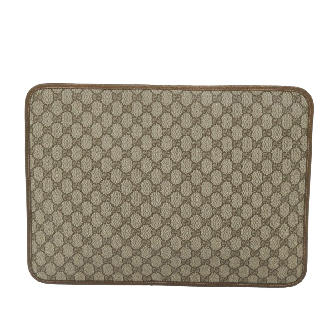 GUCCI GG Supreme Web Sherry Line Briefcase Beige Red Green 89 02 060 tb936