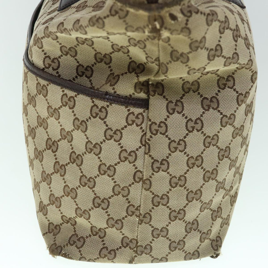 GUCCI GG Canvas Web Sherry Line Mothers Bag Tote Bag Beige Red 155524 tb937