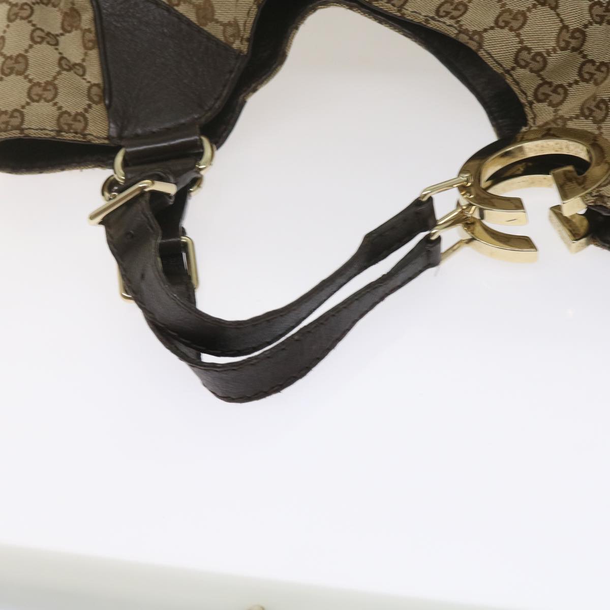 GUCCI GG Canvas Tote Bag Beige 203504 tb972