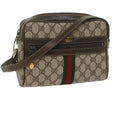 GUCCI GG Supreme Web Sherry Line Shoulder Bag Beige Red Green 010 378 tb988