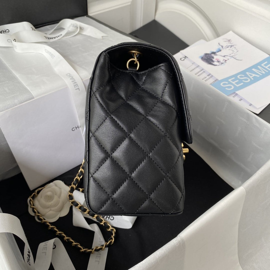 CHLSmall Floor Pack Black For Women, Women’s Bags 7.6in/19.5cm