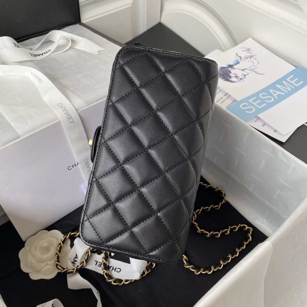 CHLSmall GlamIoor Pack Black For Women Bags 7.6in/19.5cm
