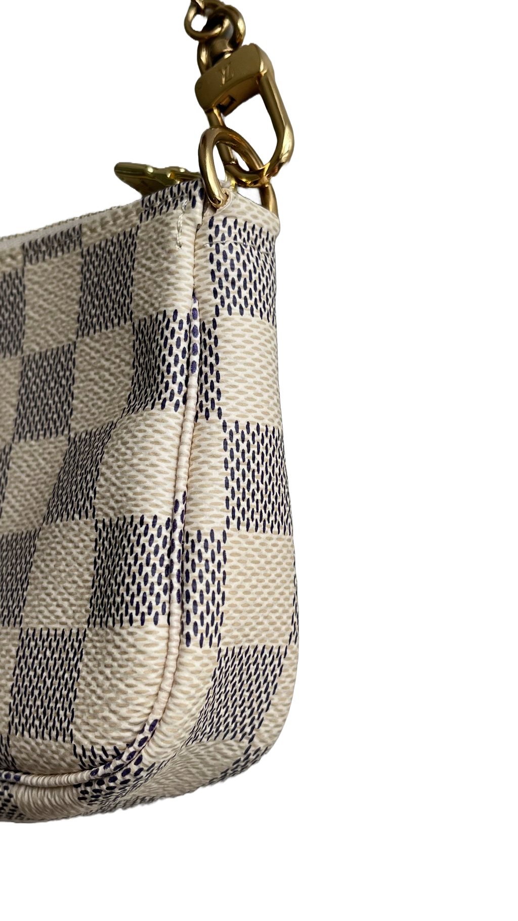 Louis Vuitton Mini Pochette Accessories Damier Azur