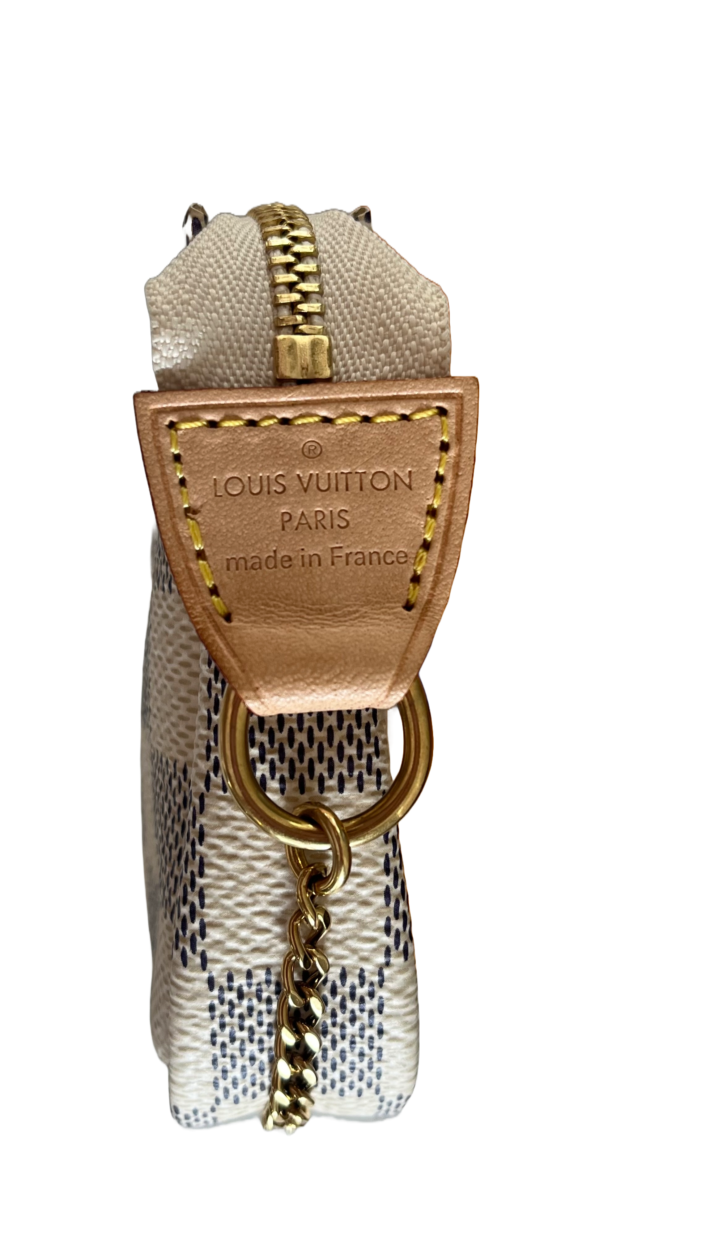 Louis Vuitton Mini Pochette Accessories Damier Azur