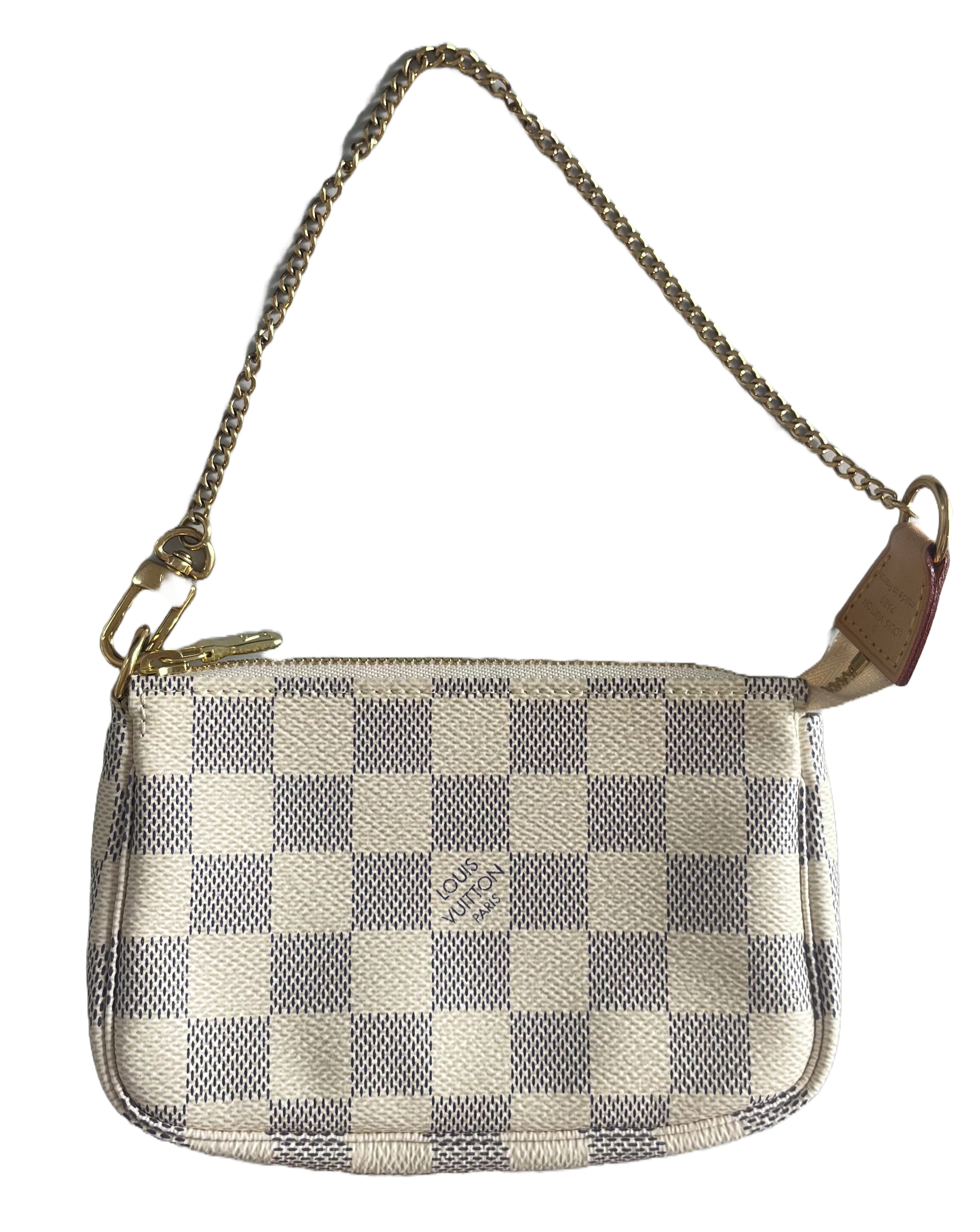 Louis Vuitton Mini Pochette Accessories Damier Azur