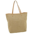 FENDI Zucchino Canvas Tote Bag Beige th2554
