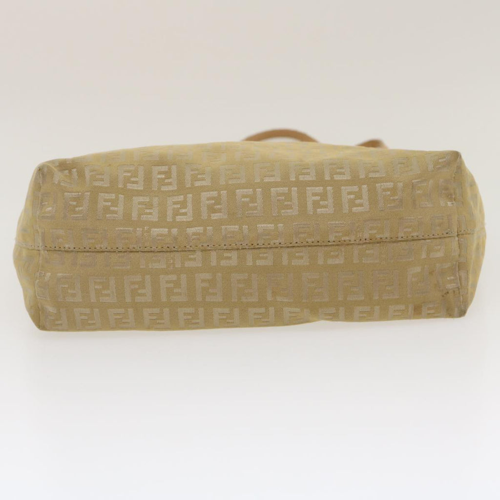 FENDI Zucchino Canvas Tote Bag Beige th2554