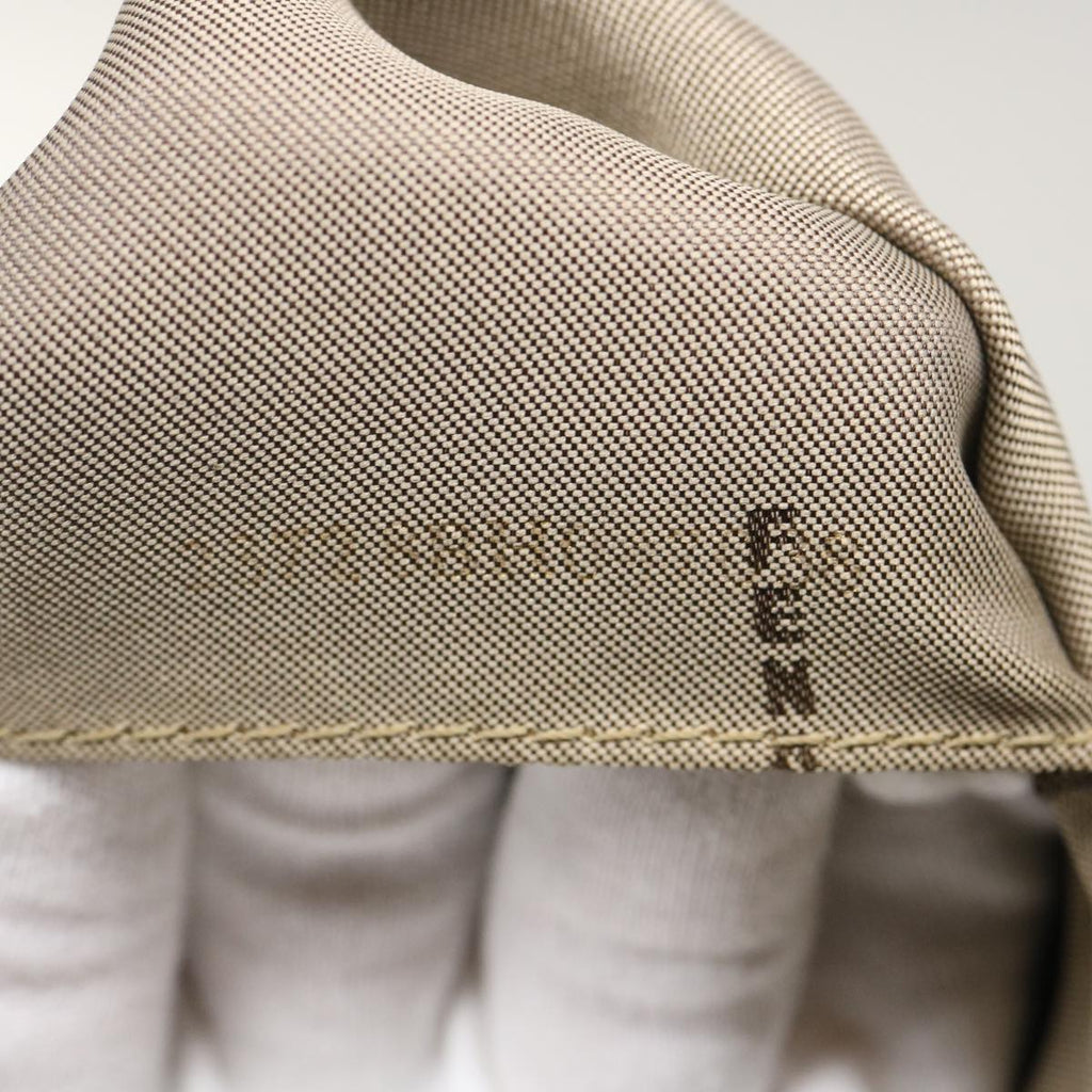 FENDI Zucchino Canvas Tote Bag Beige th2554