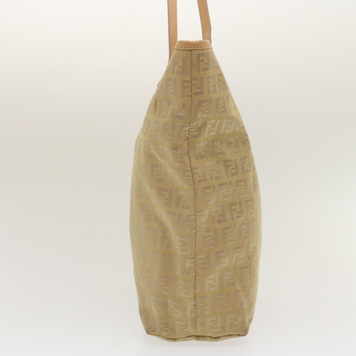 FENDI Zucchino Canvas Tote Bag Beige th2554