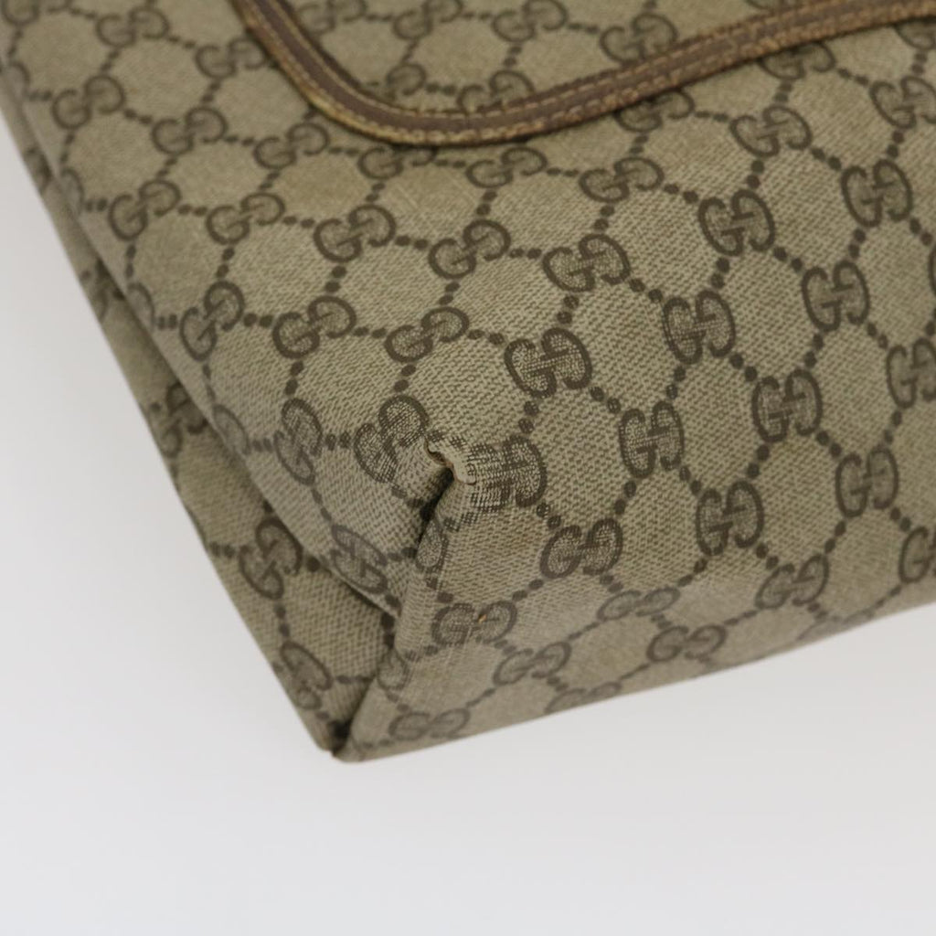 GUCCI Web Sherry Line GG Canvas Tote Bag Red Green Brown th2640