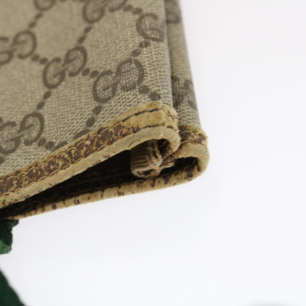 GUCCI Web Sherry Line GG Canvas Tote Bag Red Green Brown th2640